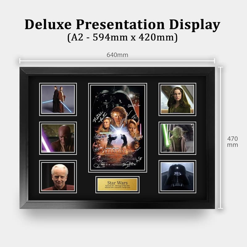 Star Wars Revenge of the Sith Autographed Display Montage