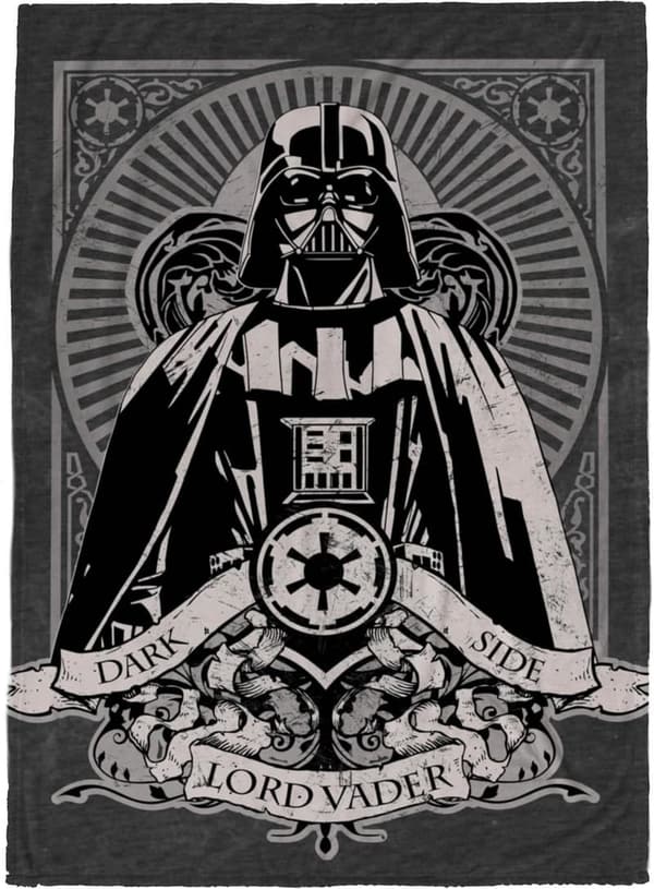 Star Wars Darth Vader Plush Fleece Throw Blanket, 50 x 70 Inches