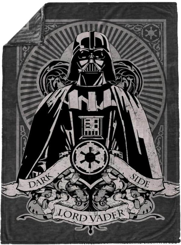 Star Wars Darth Vader Plush Fleece Throw Blanket, 50 x 70 Inches