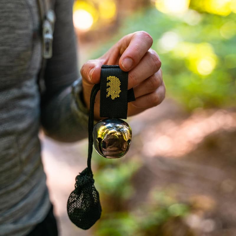 Bear Bell with Magnetic Silencer - Black