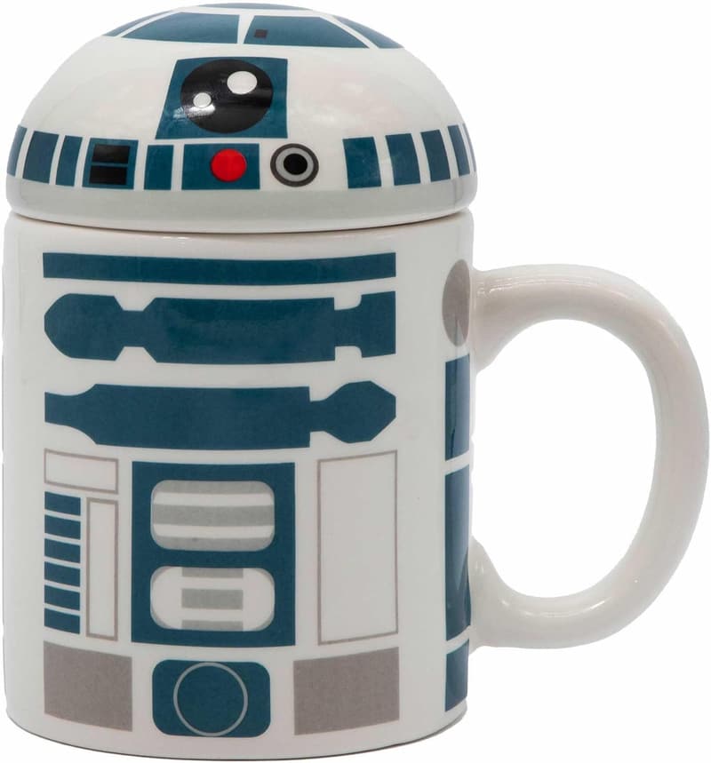 Star Wars R2-D2 Ceramic Coffee Mug with Lid - Dishwasher Safe