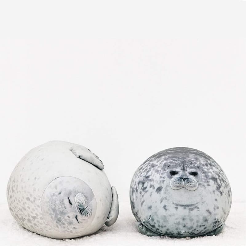 Cute Chubby Blob Seal Plush Toy - 11.8