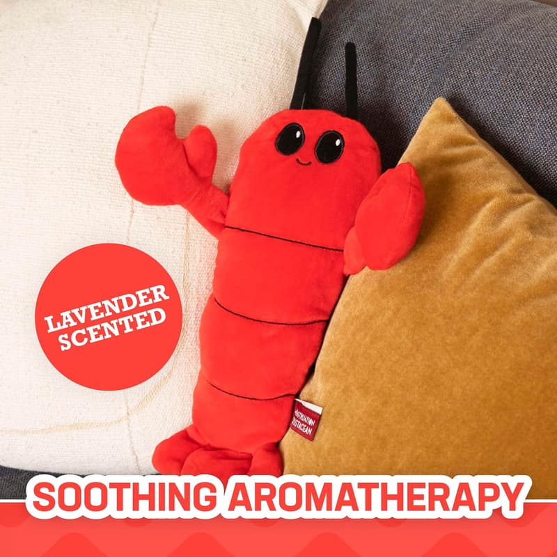 Cute Lavender-Scented Lobster Plush Heating Pad for Cramps