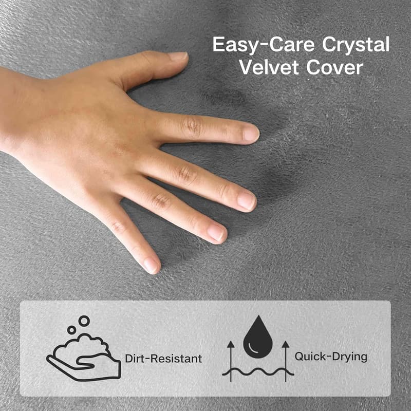 6-Inch Tri-Fold Memory Foam Mattress for Travel & Guests