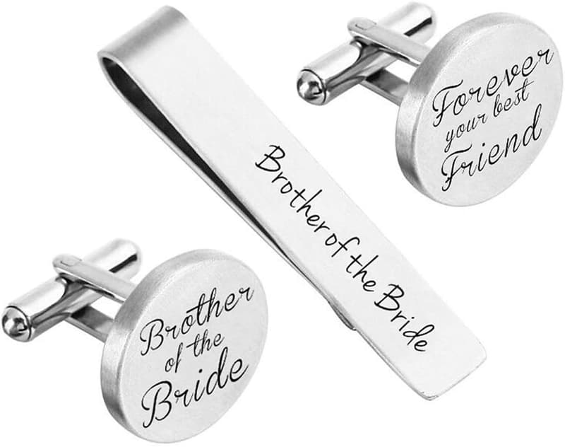 Engraved Cufflinks for Wedding: Groom, Groomsman & Best Man