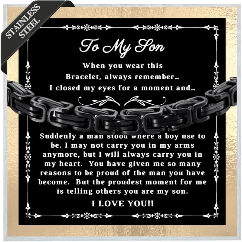 Graduation Gift: Forever Linked Bracelet for Son