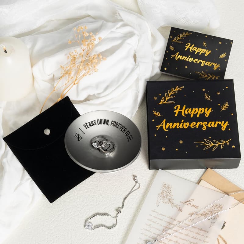 6th Anniversary Iron Jewelry Tray for Couples