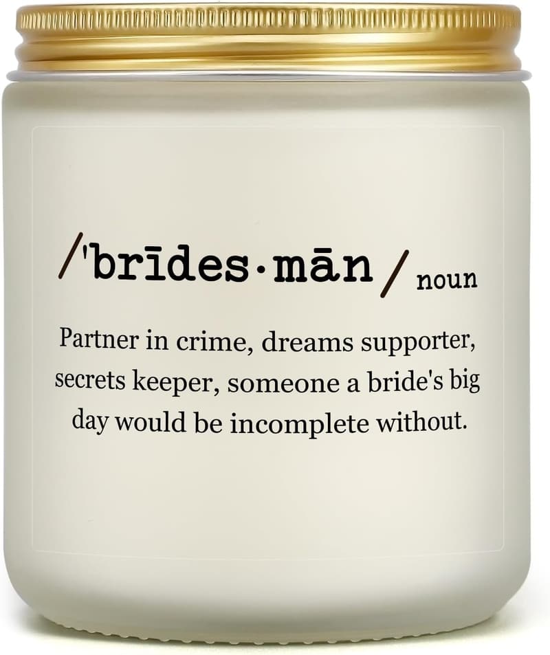 Bridesman Proposal Candle - Funny Gift for Wedding Day