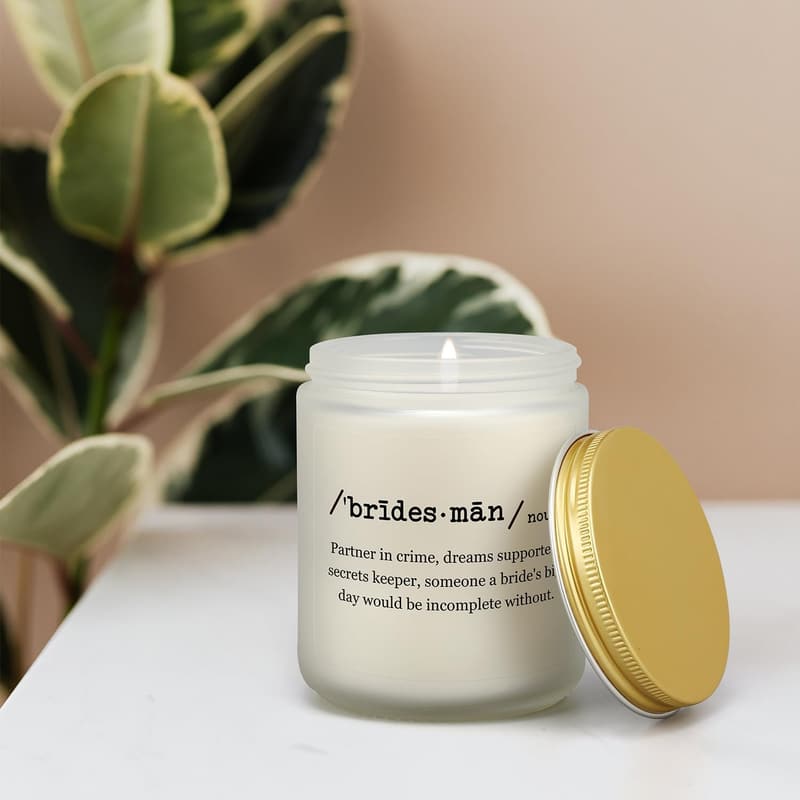 Bridesman Proposal Candle - Funny Gift for Wedding Day