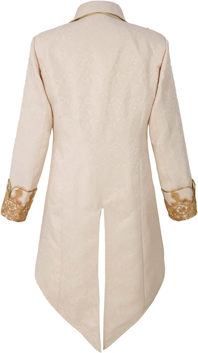 Vintage Gothic Steampunk Tuxedo Jacket for Men