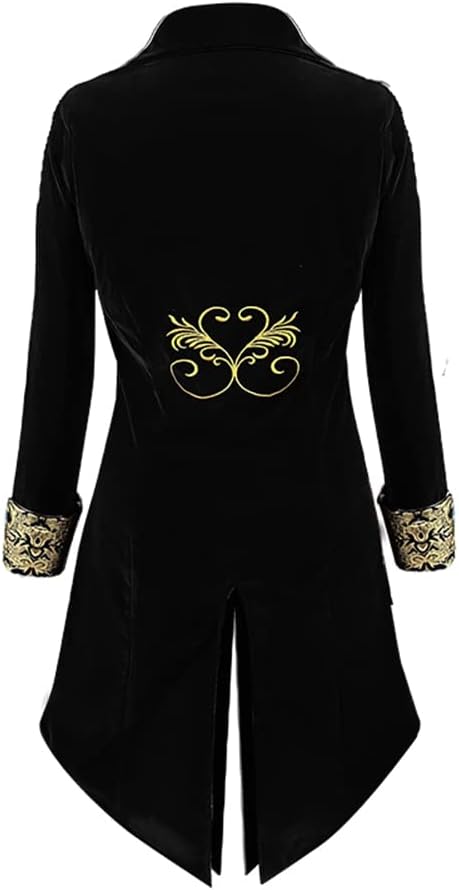 Men's Victorian Steampunk Tailcoat Frock Jacket