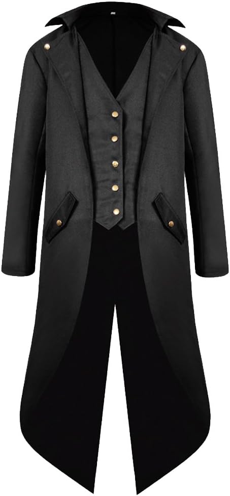Gothic Victorian Steampunk Tailcoat Jacket for Men