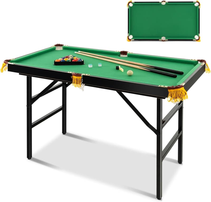 Portable Engineered Wood Billiard Table for Indoor Fun