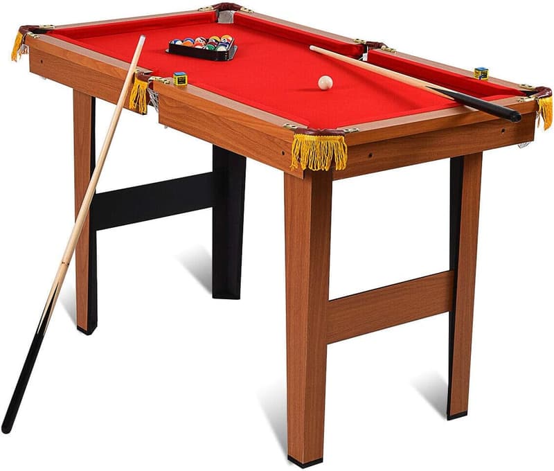 48” Wooden Pool Table Set for Family Game Room