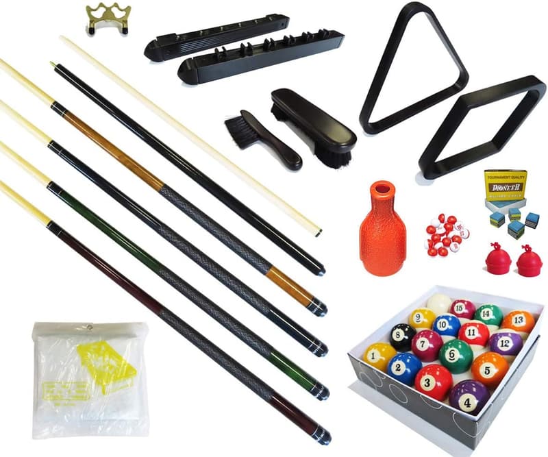 Premium Billiard Accessory Kit with 32 Pieces for Pool Table