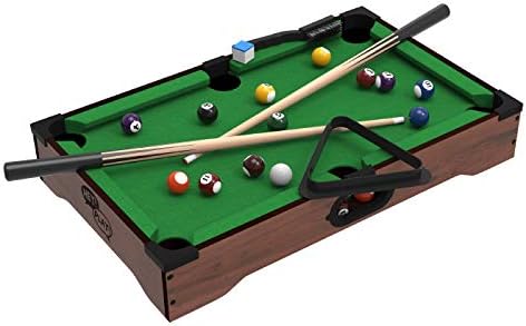 Mini Tabletop Pool Set - Portable Billiards Game for Family Fun