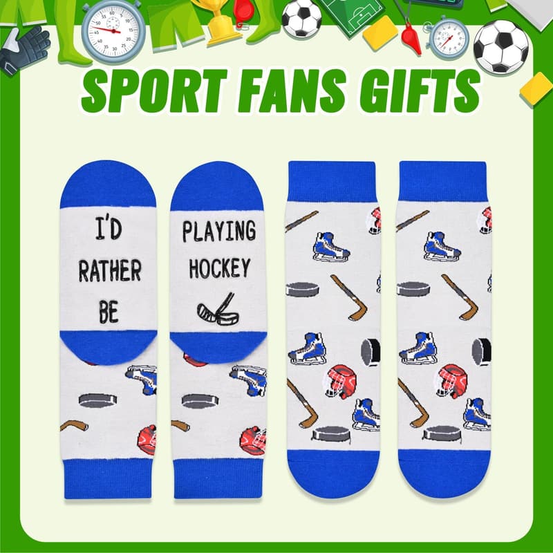 Kids' Sports Gift Set - Soccer, Basketball & Hockey Socks