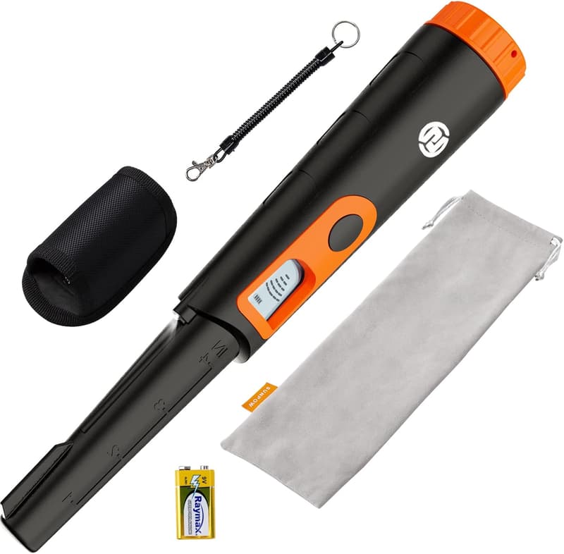 Waterproof Metal Detector Pinpointer with LCD Screen for Treasure Hunting