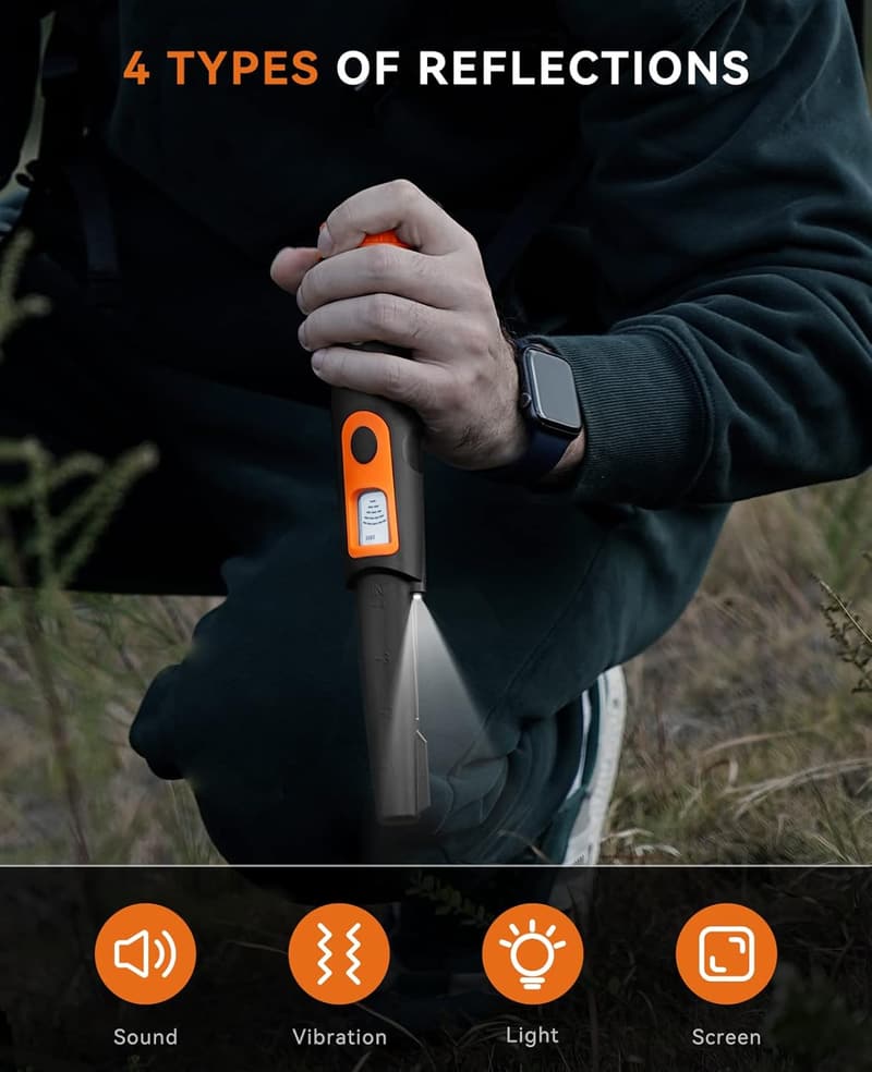 Waterproof Metal Detector Pinpointer with LCD Screen for Treasure Hunting