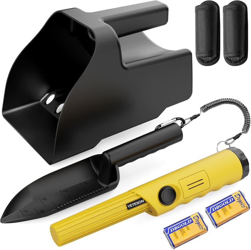 Waterproof Handheld Metal Detector with Sand Scoop - High Sensitivity