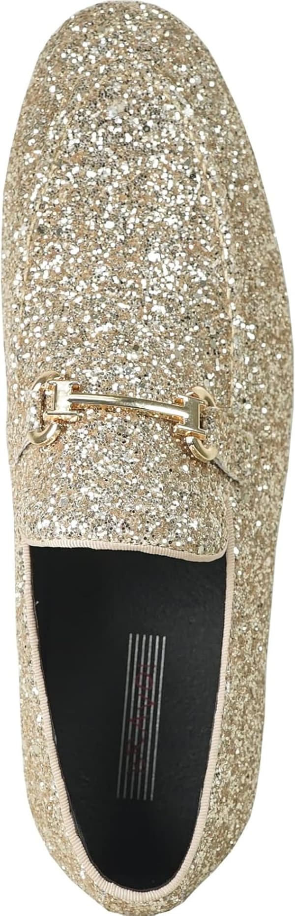 Men's Metallic Glitter Cap Toe Loafers for Weddings and Proms