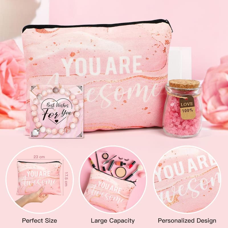 Birthday Spa Gift Basket Set for Women, Self-Care Essentials