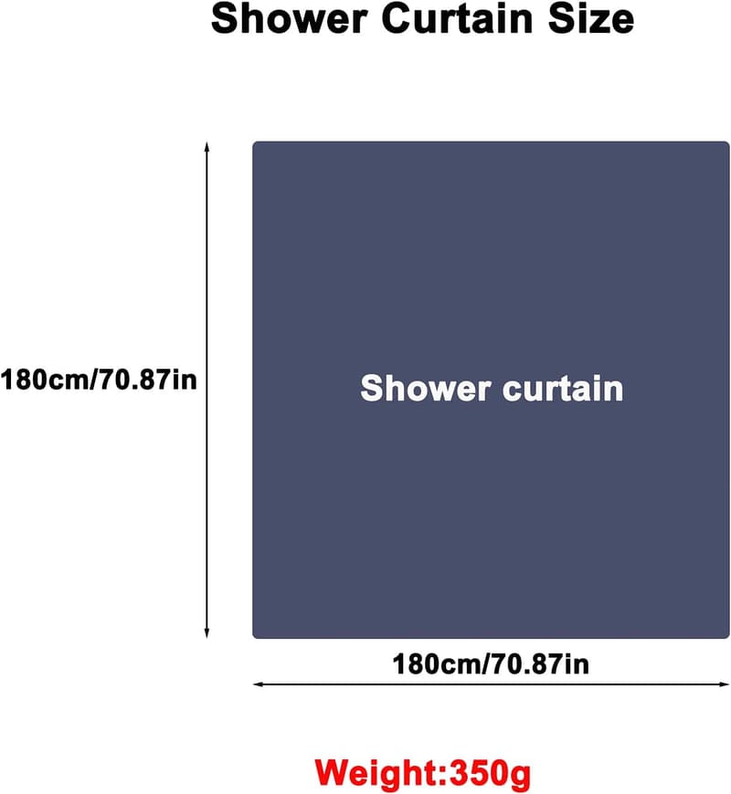 Halloween-Themed Kids Bathroom Shower Curtain, Waterproof 71x71 inch