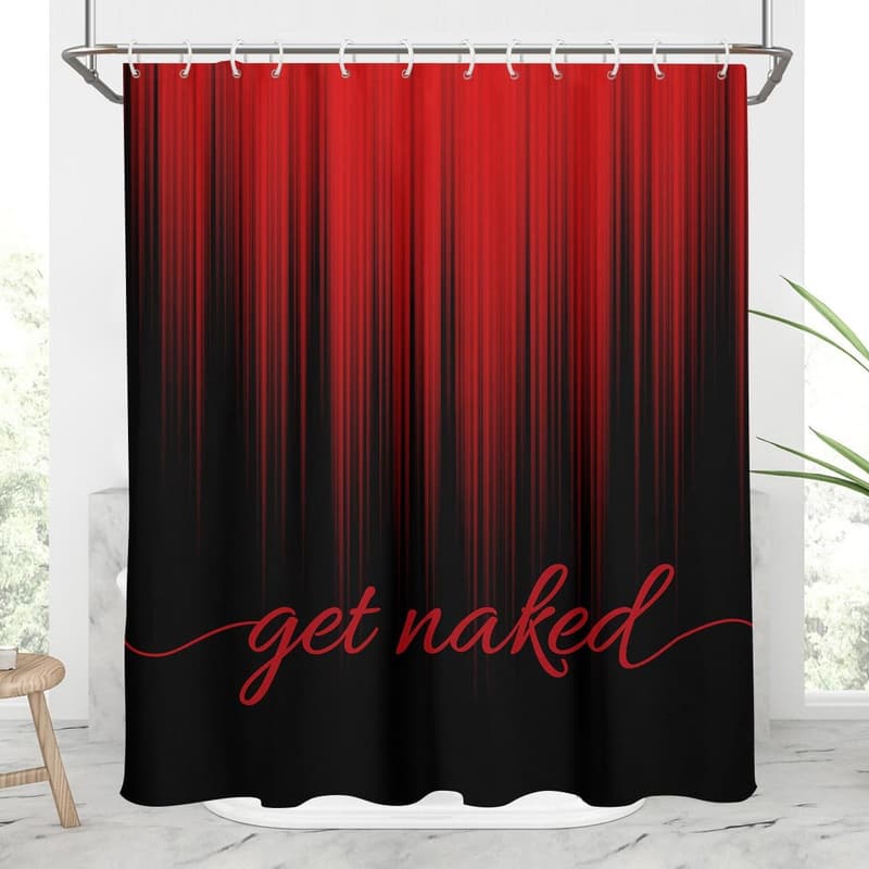Gothic Ombre Shower Curtain - Abstract Art for Bathroom Decor