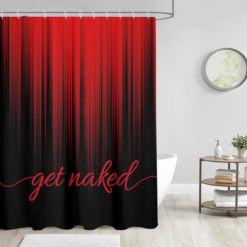 Gothic Ombre Shower Curtain - Abstract Art for Bathroom Decor