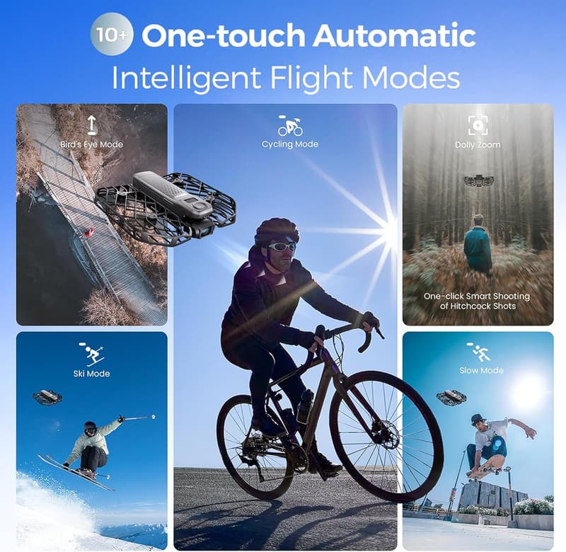Foldable 4K Drone with 42 KM/H Follow Speed & 10+ Flight Modes