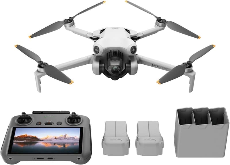DJI Mini 4 Pro Fly More Combo Drone with 4K Camera & 3 Batteries