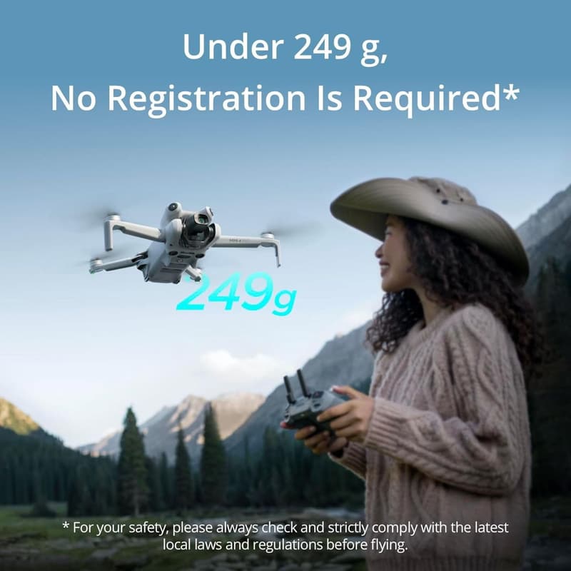 DJI Mini 4 Pro Fly More Combo Drone with 4K Camera & 3 Batteries