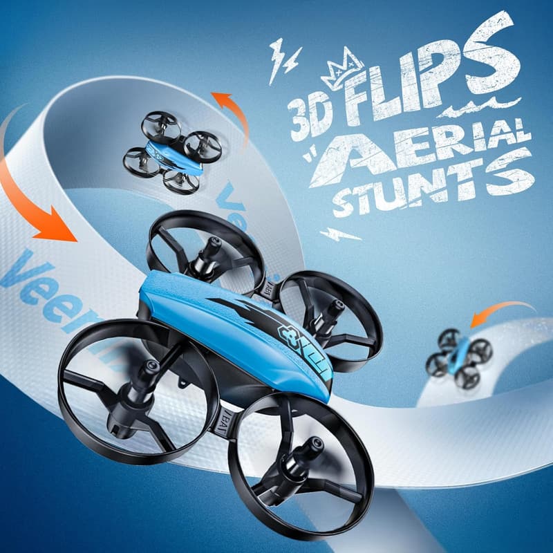 Mini Drone for Kids 8-12 with 3D Flips & 360° Rotation
