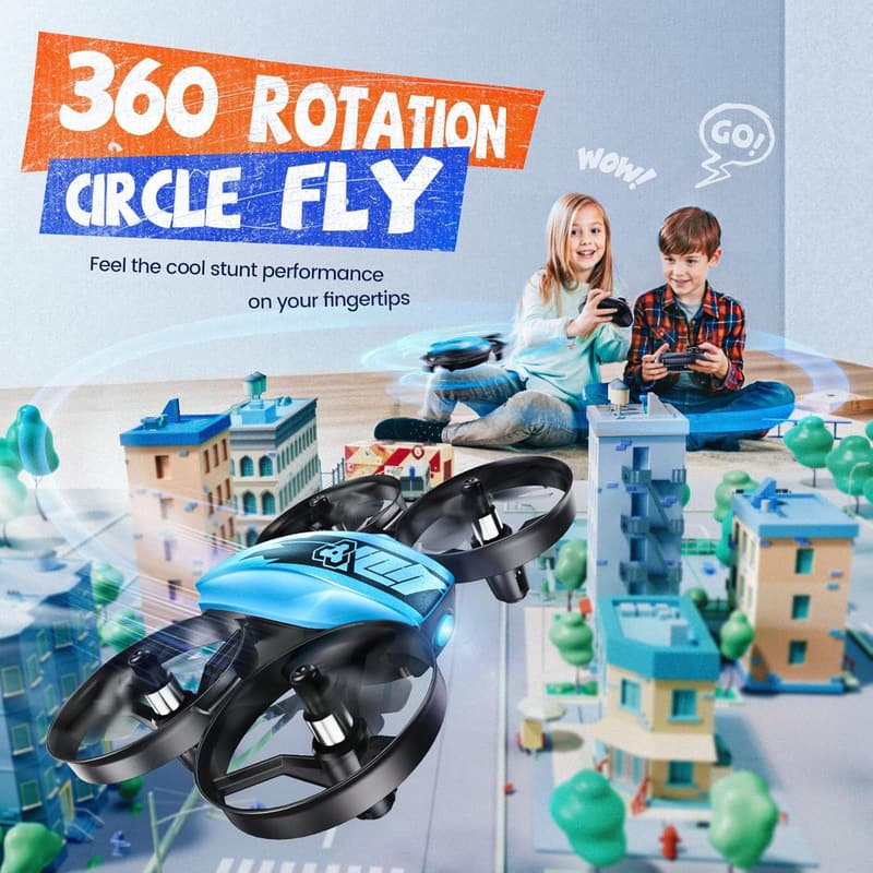 Mini Drone for Kids 8-12 with 3D Flips & 360° Rotation