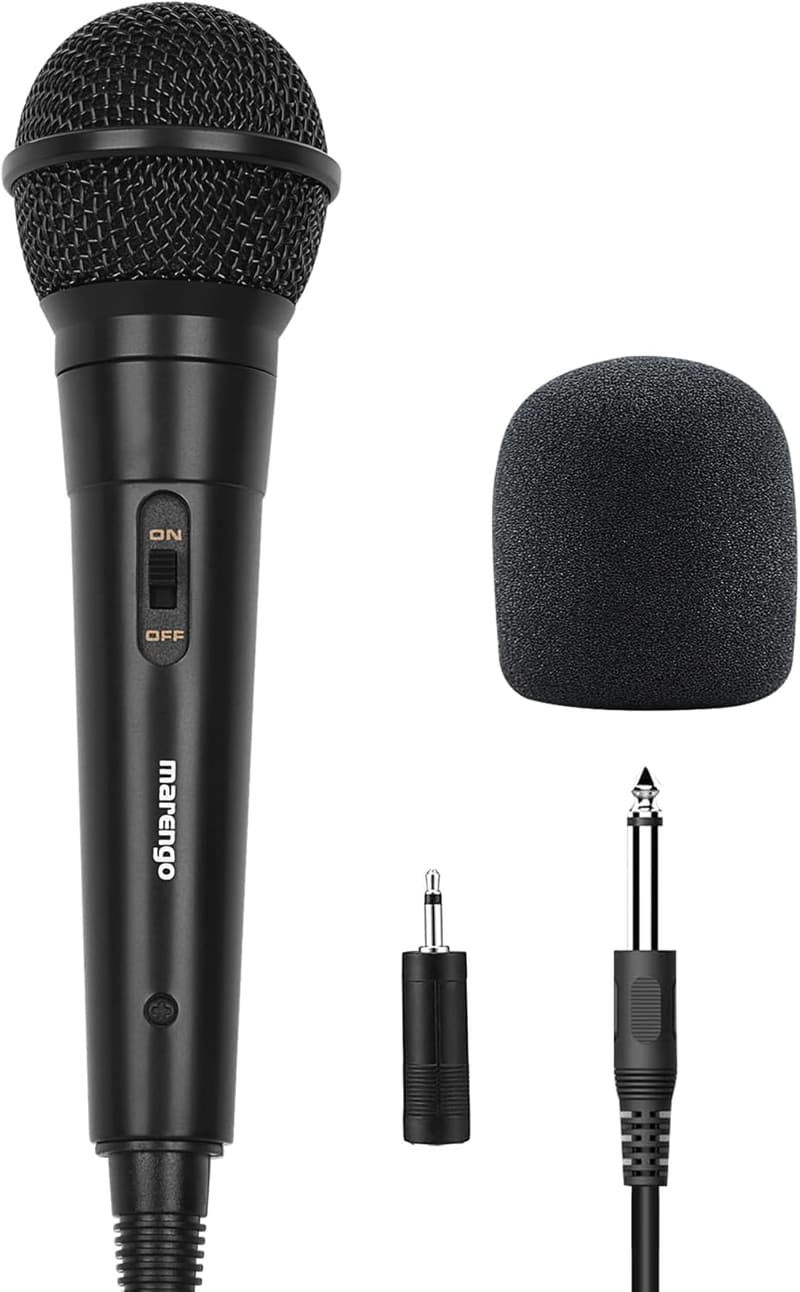 Dynamic Handheld Microphone with 13ft Cable and On/Off Switch