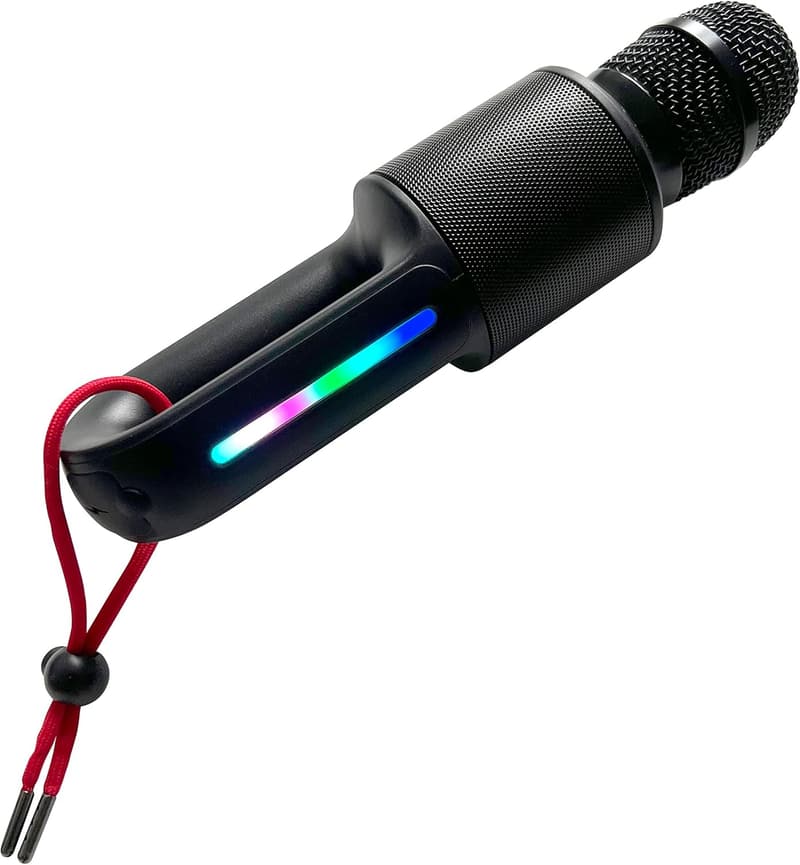 Portable Bluetooth Karaoke Microphone with Lights & Vocal Effects