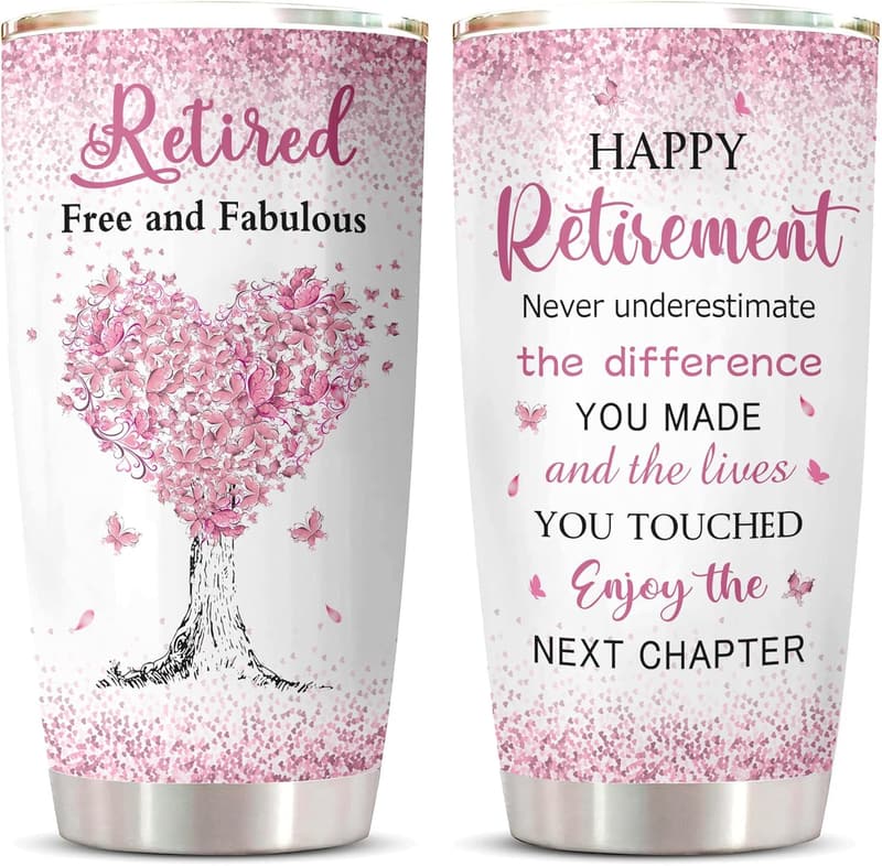 2025 Retirement Tumbler for Women - 20oz Mug Gift