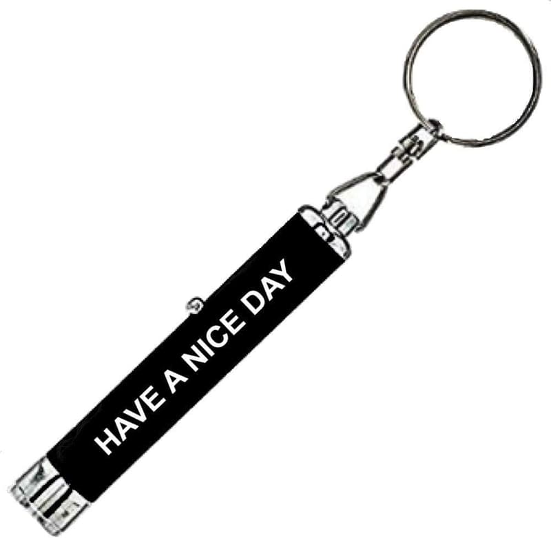 Humorous LED Keychain Light - Middle Finger Projector