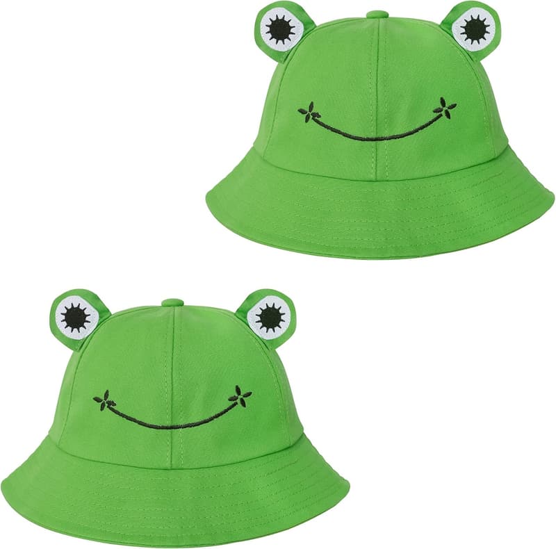 Cotton Frog Bucket Hat for Adults and Teens