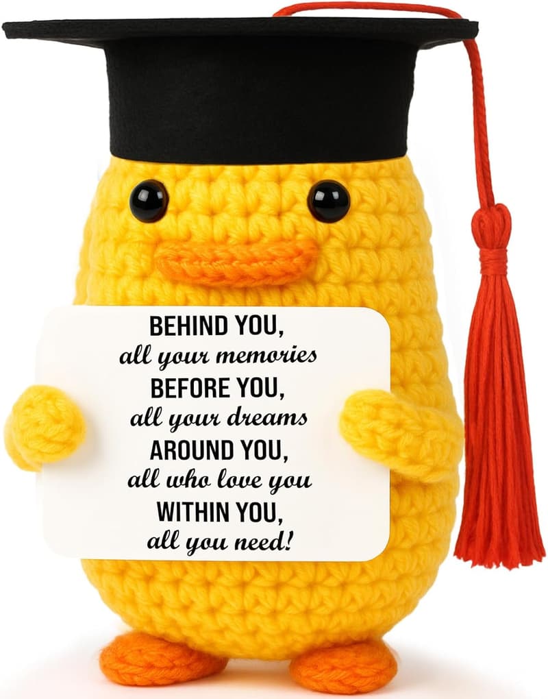 2025 Graduation Gift - Funny Handmade Knitted Crochet Duck