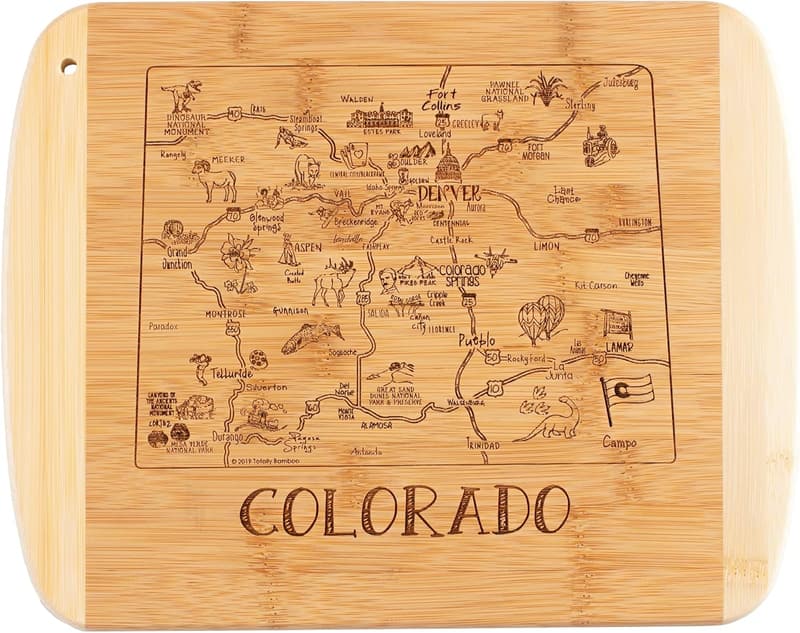 Colorado State Bamboo Cutting Board, 11