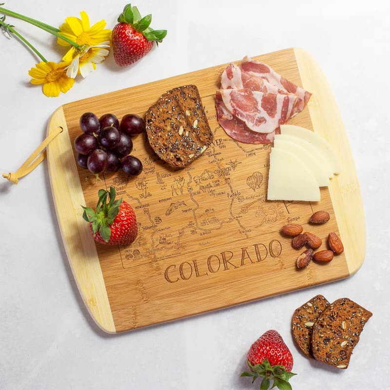 Colorado State Bamboo Cutting Board, 11