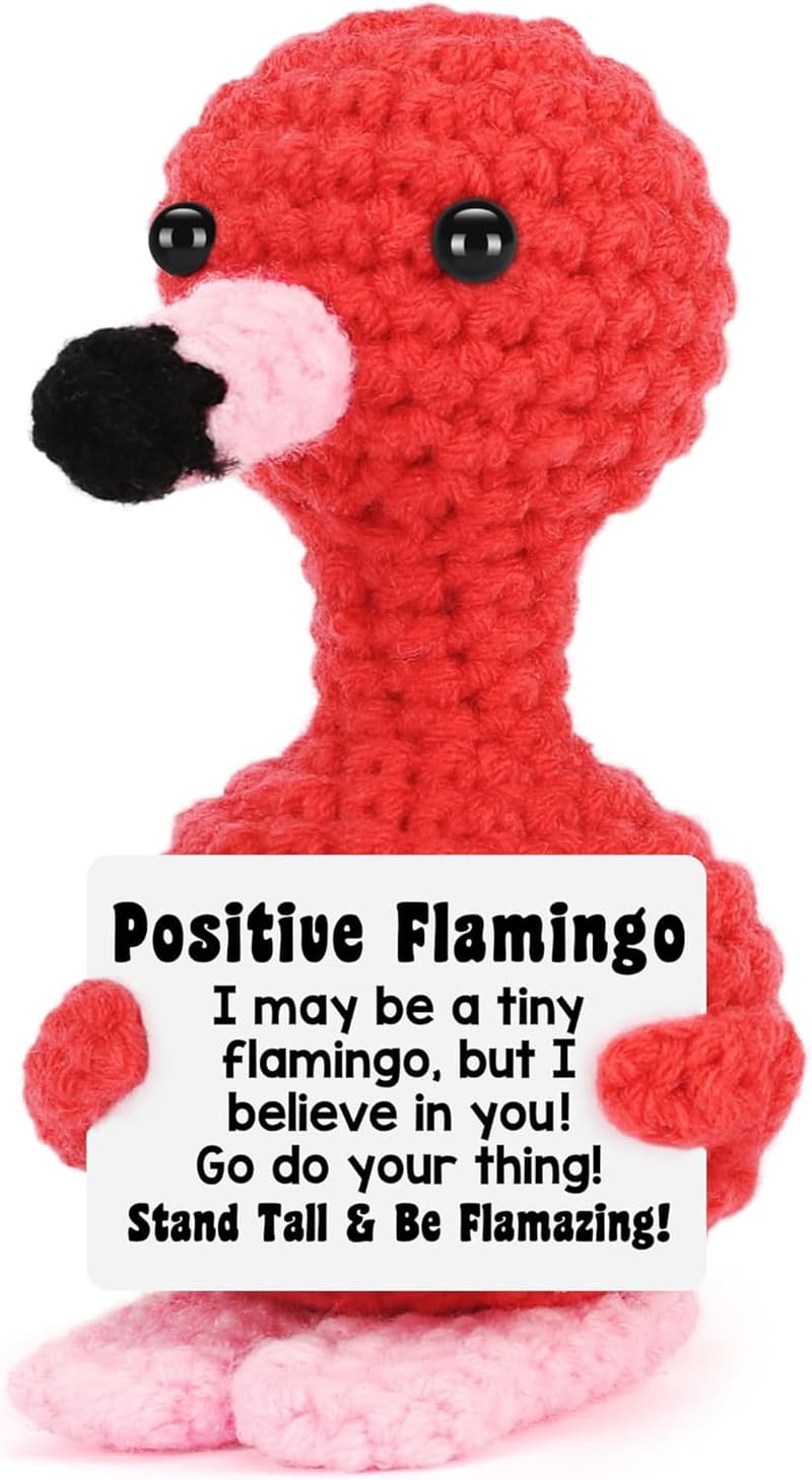 Flamingo Crochet Support Gift for Women's Birthday or Graduation