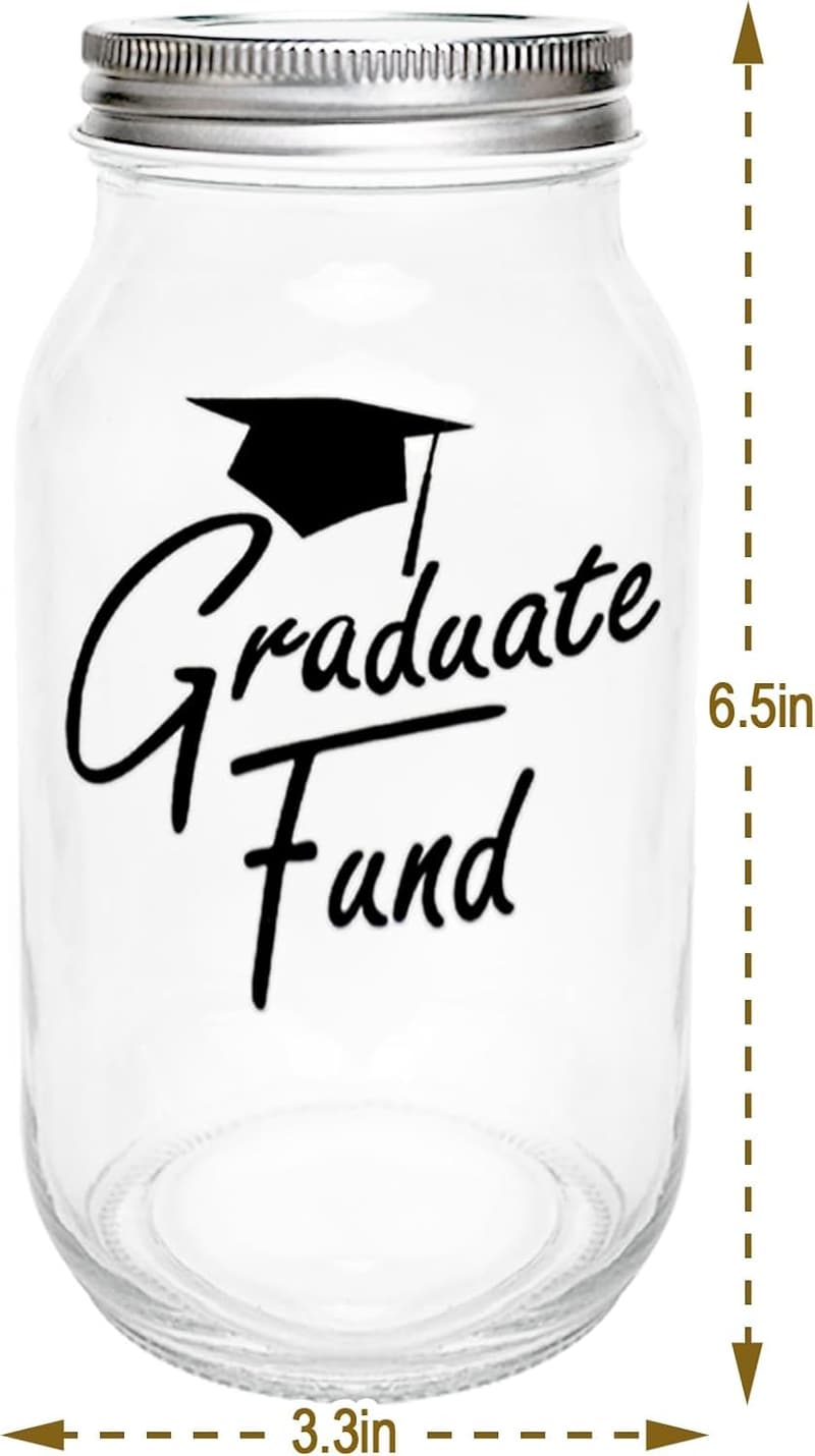 Personalized Mason Jar Graduation Gift with Class of 2025 Kit