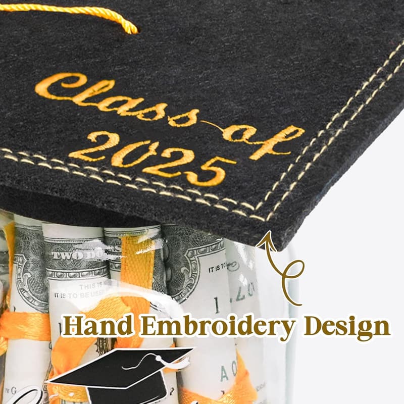 Personalized Mason Jar Graduation Gift with Class of 2025 Kit
