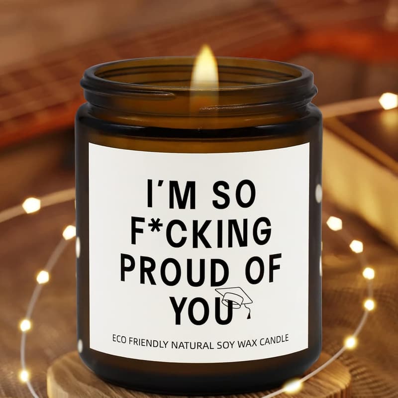 Graduation Candle for Her/Him - Gardenia Scented Gift