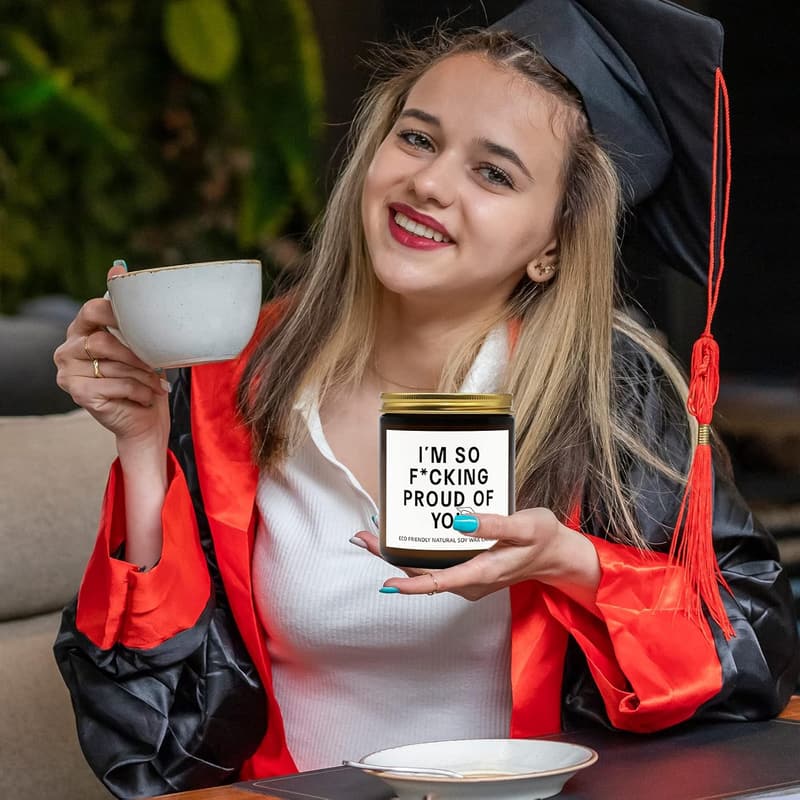 Graduation Candle for Her/Him - Gardenia Scented Gift