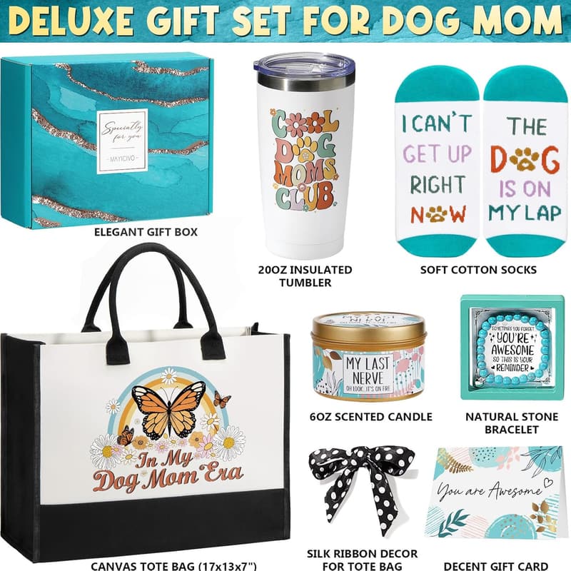 Dog Mom Gifts: Canvas Tote for Dog Lovers on Mother's Day