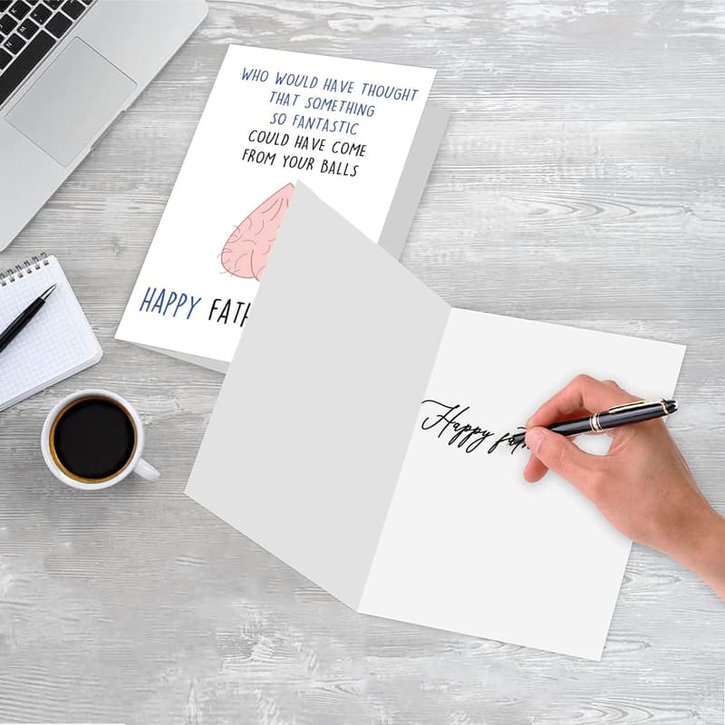 Funny Father's Day Card for New Dads - Rude Gift from Kids