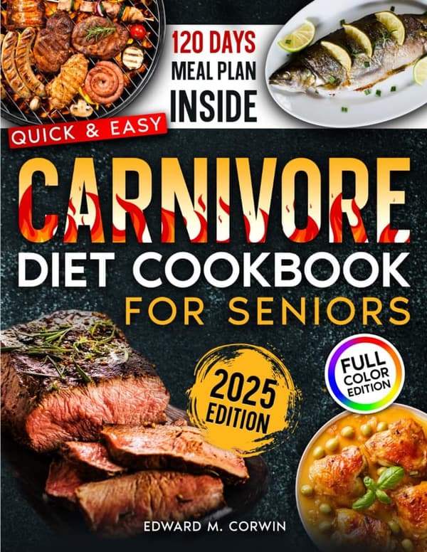 Carnivore Diet Cookbook for Seniors: High-Protein, Low-Carb Recipes